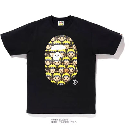 BAPE x Naruto Ape Head Tee Black - authentic BAPE product