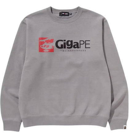 BAPE x NBHD Gigape Crewneck Gray - authentic BAPE product