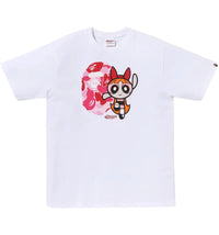 BAPE x Power Puff Girls Ape Head Blossom Tee White