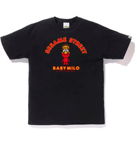 BAPE x Sesame Street Milo & Elmo Tee Black