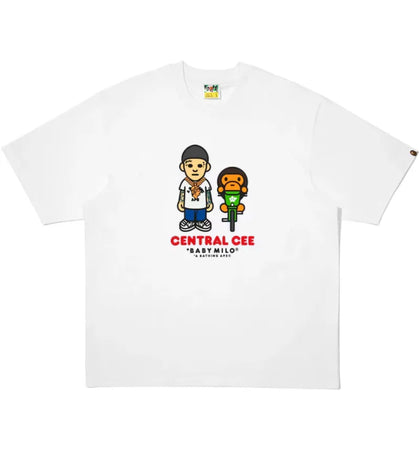 BAPE x Spotify x Central Cee Bax Milo Relaxed Fit Tee White - authentic BAPE product