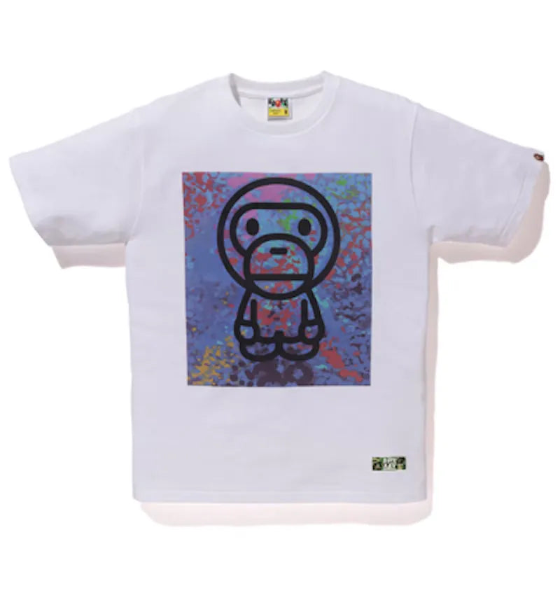 BAPE x Stash Baby Milo Tee White - vue 360