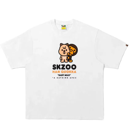BAPE x Stray Kids Han Quokka Baby Milo Tee White - authentic BAPE product