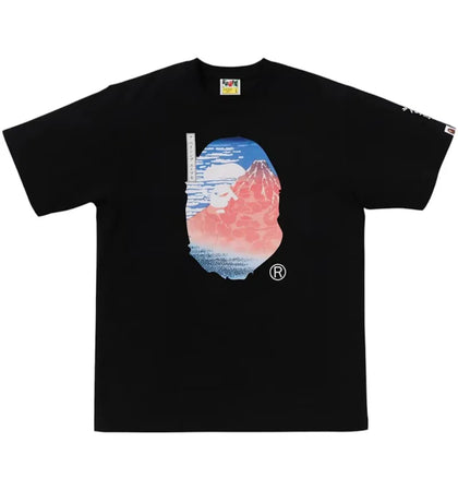 BAPE x Ukiyo-E Ape Head II Tee Black - authentic BAPE product