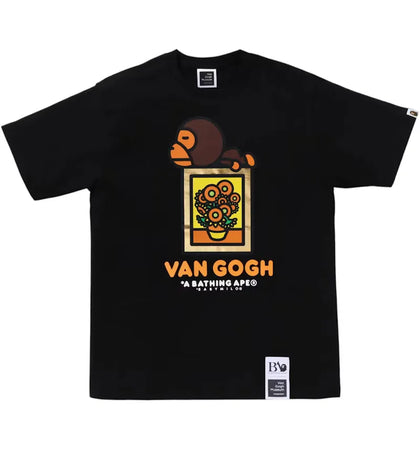 BAPE x Van Gogh Museum Baby Milo Tee Black - authentic BAPE product