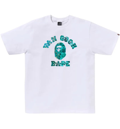 BAPE x Van Gogh Museum College Tee White - authentic BAPE product