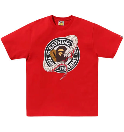 BAPE Year Of The Snake Tee Red - authentic BAPE product