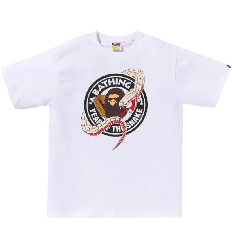 BAPE Year Of The Snake Tee White - vue 360