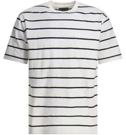 Beams Plus Striped T-shirt White - authentic Beams Plus apparel