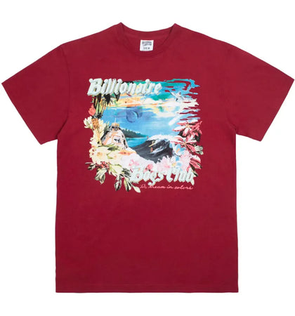 Billionaire Boys Club Island Knit Tee Red - authentic Billionaire Boys Club product