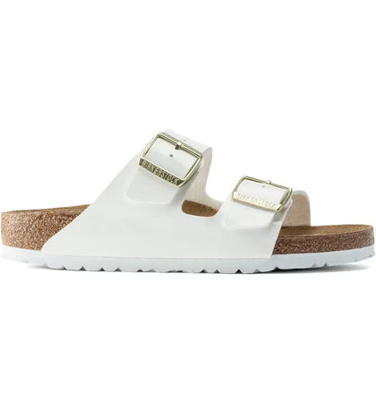Birkenstock Arizona Birko-Flor Patent Patent White (Women's) - authentic Birkenstock sneakers