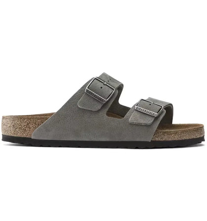 Birkenstock Arizona Nubuck Leather Desert Buck Whale Gray - authentic Birkenstock sneakers
