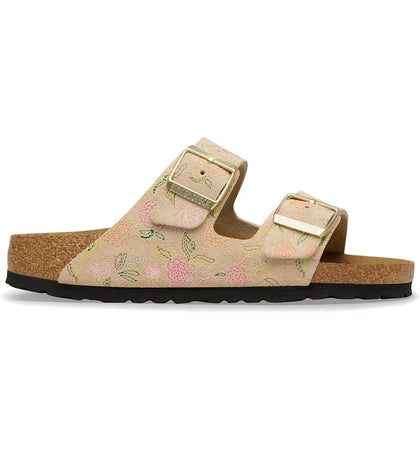 Birkenstock Arizona Suede Sandcastle Flower Print - authentic Birkenstock sneakers