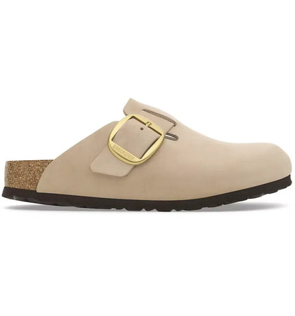 Birkenstock Boston Big Buckle Nubuck Sandcastle - authentic Birkenstock sneakers
