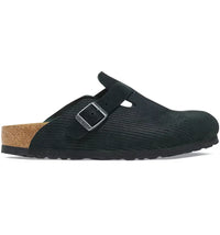 Birkenstock Boston Embossed Corduroy Suede Black