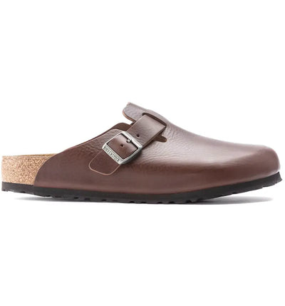 Birkenstock Boston Grip Leather Vintage Roast Brown