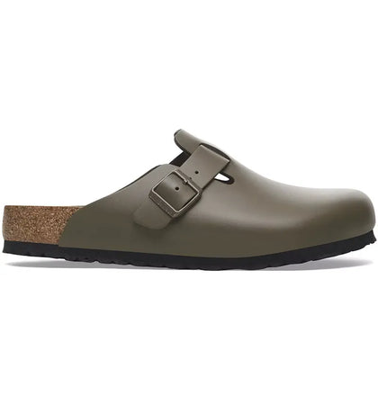 Birkenstock Boston Natural Leather Concrete Gray - authentic Birkenstock sneakers