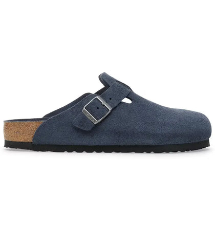 Birkenstock Boston Soft Footbed Suede Leather New Navy Tonal - authentic Birkenstock sneakers