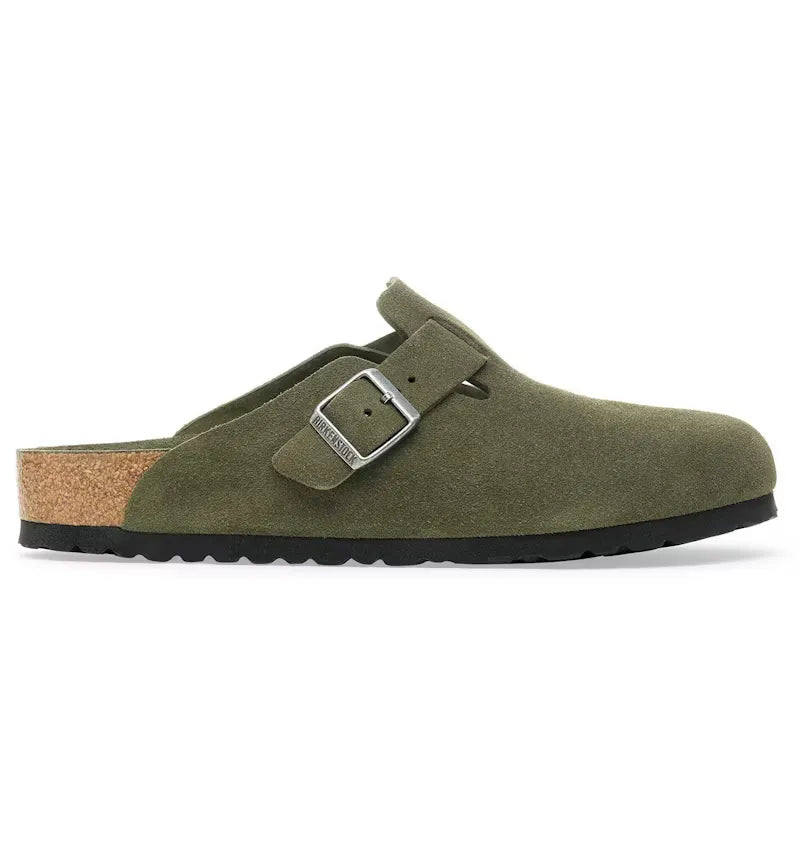 Birkenstock Boston Soft Footbed Suede Thyme Tonal - vue 360