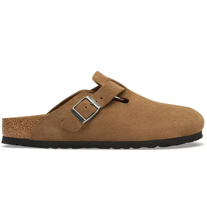 Birkenstock Boston Suede Leather Dark Tea - authentic Birkenstock sneakers