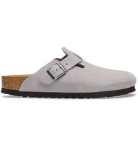 Birkenstock Boston Suede Leather Lavender Sky