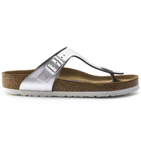 Birkenstock Gizeh Softbed Metallic Silver (Women's)