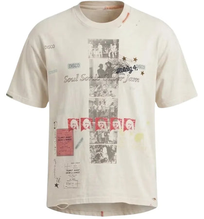 BLDG4 National SS Knit Tee Antique White - authentic BLDG4 product