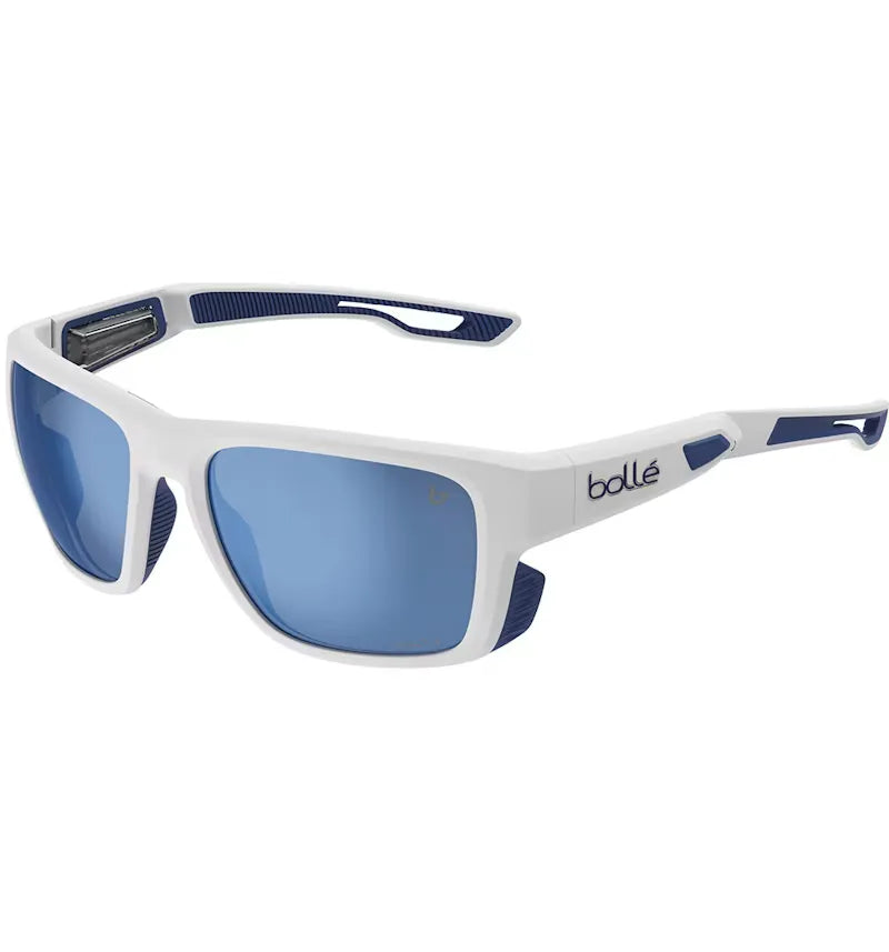 Bolle White Matte Navy / Volt+ Offshore Polarized (BS035002-FR) Bolle Airdrift Sunglasses White Matte Navy / Volt+ Offshore Polarized (BS035002-FR) - vue 360
