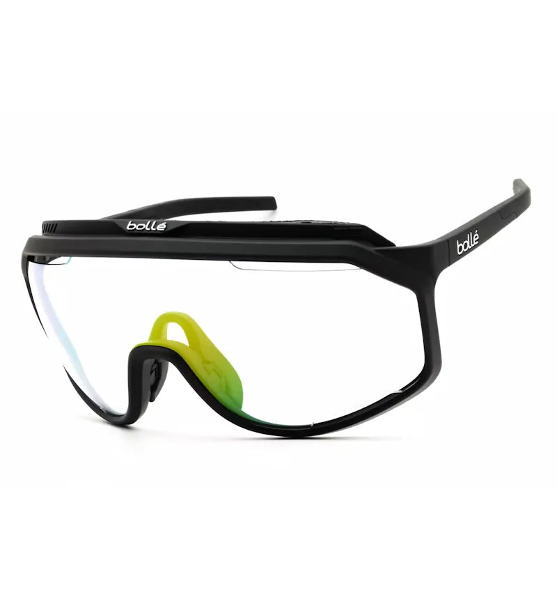 Bolle Black Matte / Phantom Clear Green (595742-ZA1) Bolle Chronoshield Sunglasses Black Matte / Phantom Clear Green (595742-ZA1) - vue 360
