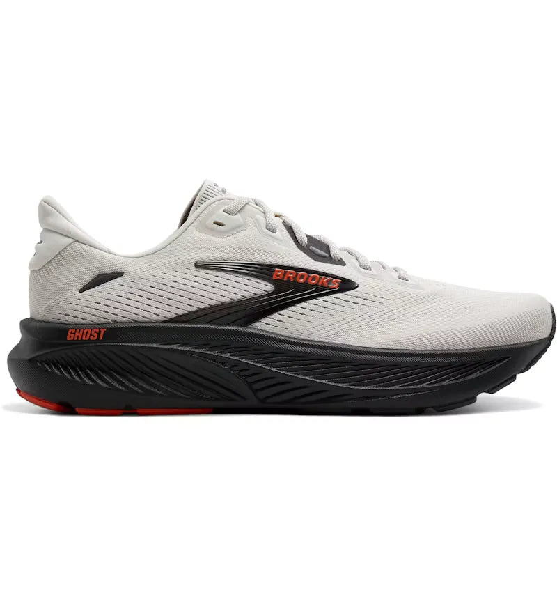Brooks Ghost 18 Coconut Pearl Tigerlily - vue 360