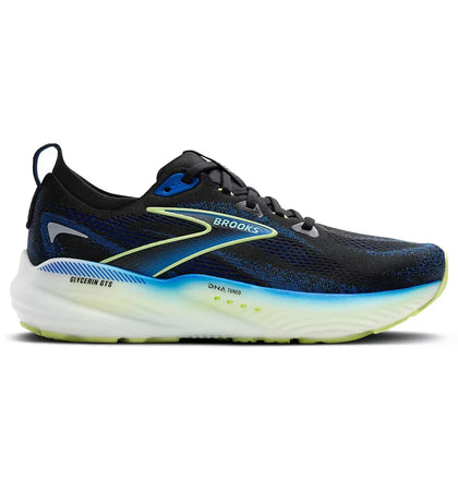 Brooks Glycerin GTS 22 Black Cobalt Neo Yellow - authentic Brooks sneakers