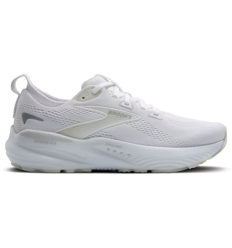 Brooks Glycerin GTS 22 White White Grey (Women's) - vue 360