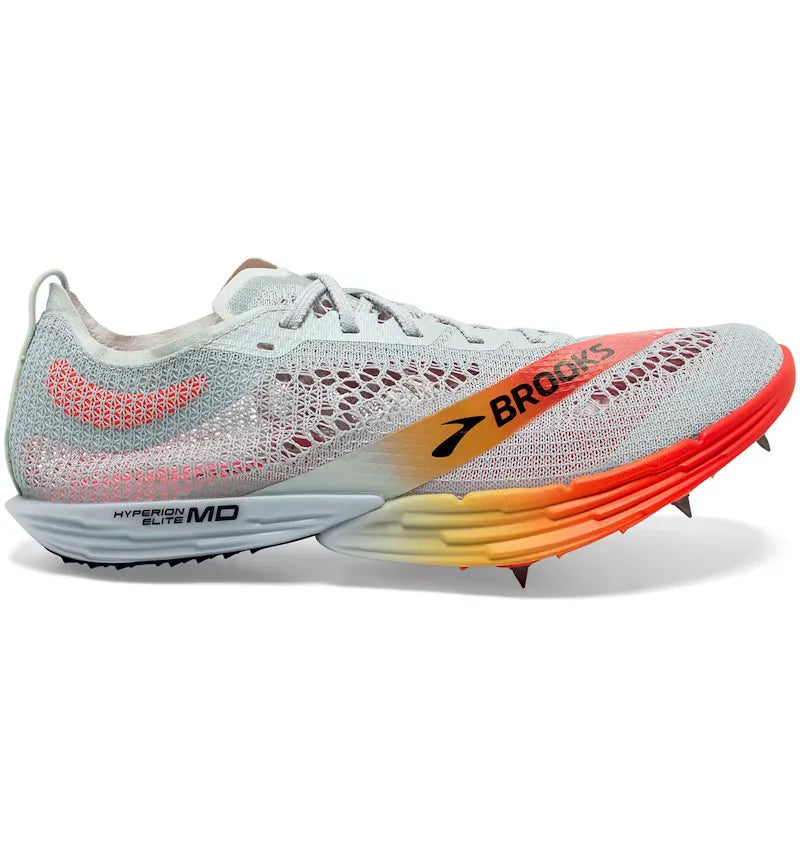 Brooks Hyperion Elite MD Illusion Blue Coral Orange - vue 360