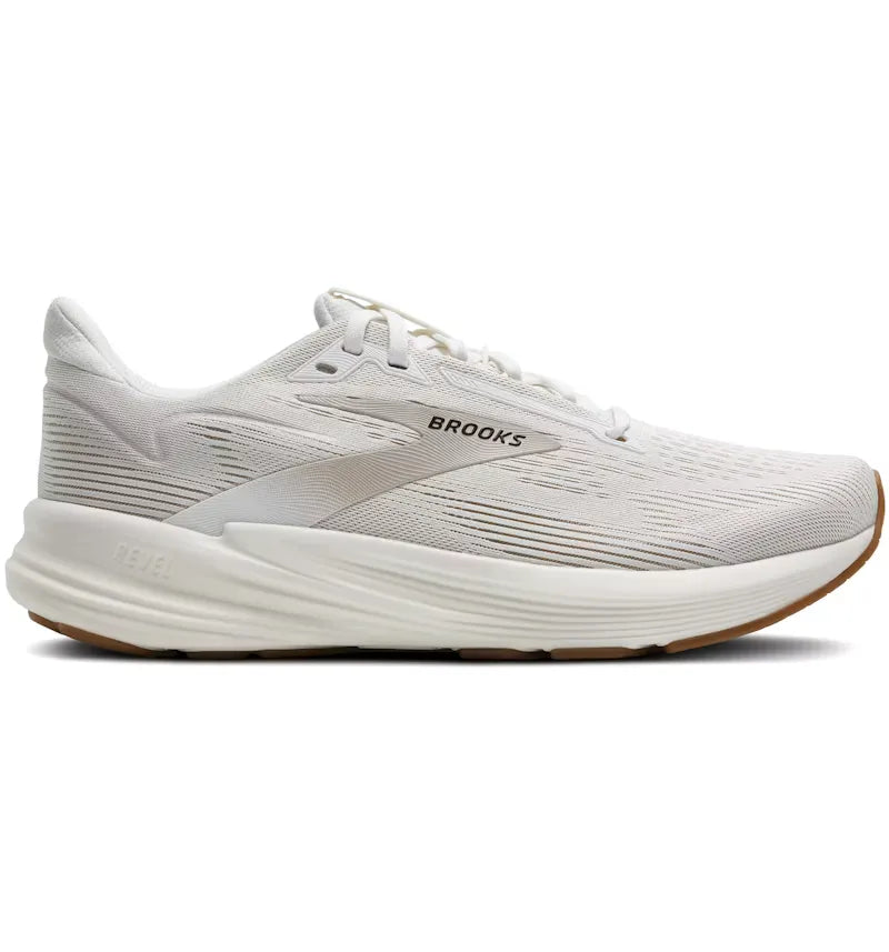 Brooks Revel 8 White Chateau Grey Gum (Women's) - vue 360