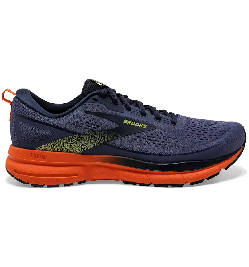 Brooks Trace 3 Iris Red Orange Sulphur - vue 360