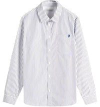 Burberry B Shield Logo Stripe Shirt Iris/Chalk