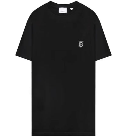 Burberry Burberry Logo Embroidered T-shirt Black - authentic Burberry apparel