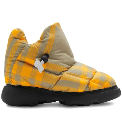Burberry Check Pillow Boots Yellow Beige (Women's) - authentic Burberry sneakers