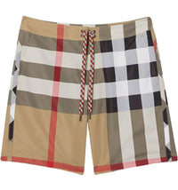 Burberry Check Swim Shorts Archive Beige
