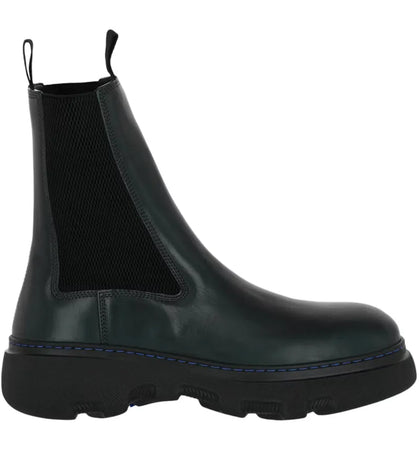 Burberry Creeper Chelsea Boots Green - authentic Burberry sneakers