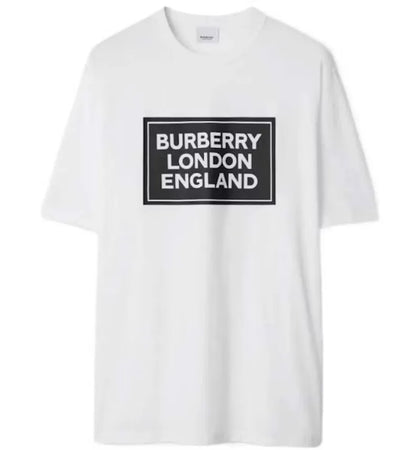 Burberry Ellison Logo Print T-shirt White - authentic Burberry apparel