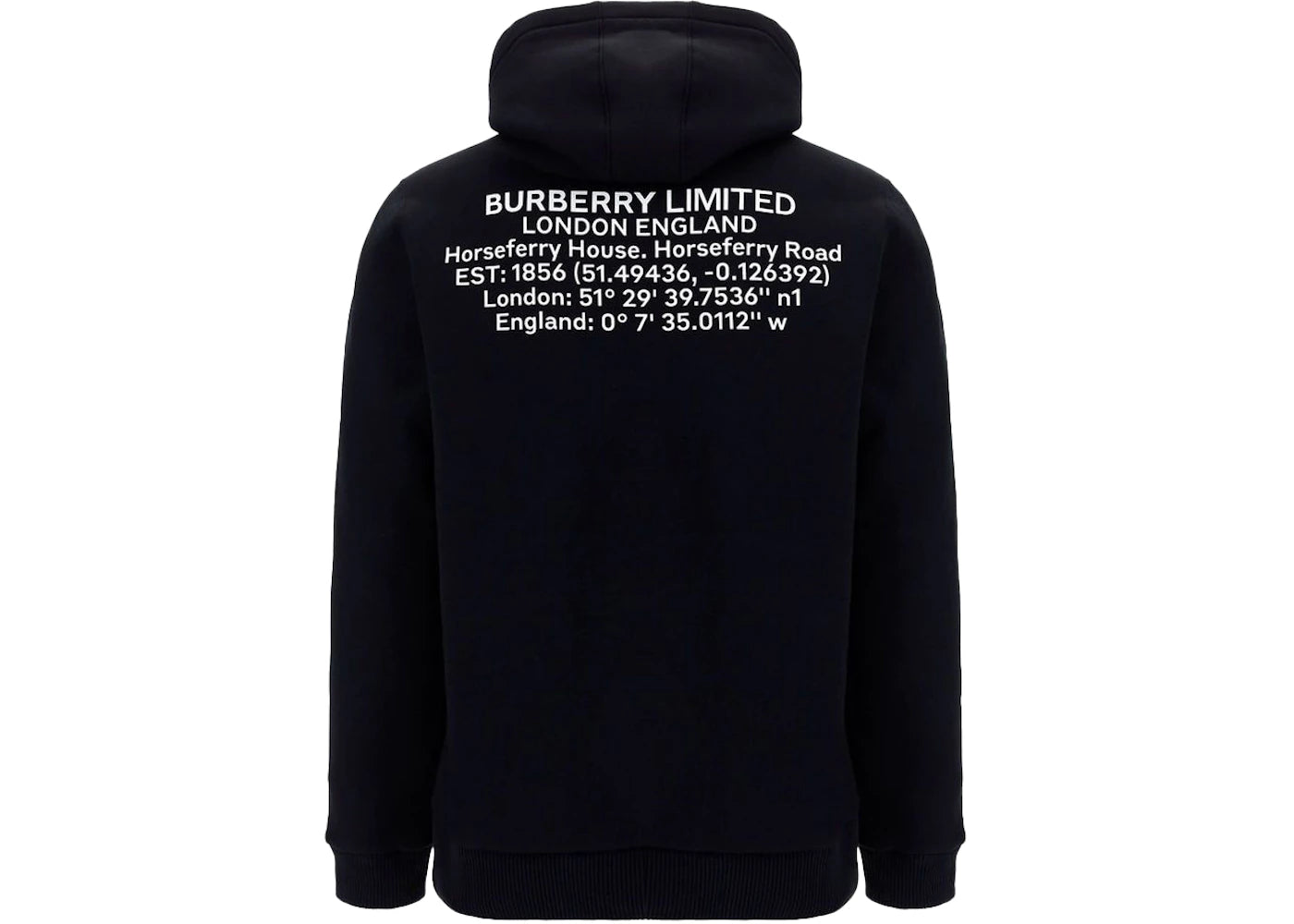 Burberry Horseferry Print Hoodie Black - vue secondaire B