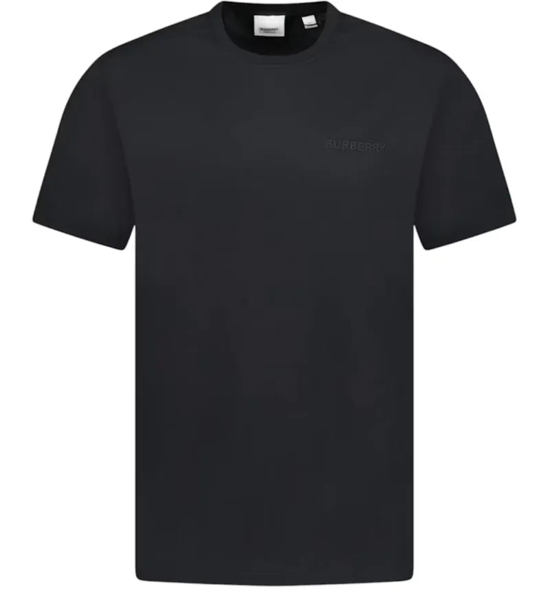 Burberry Monotone Logo T-Shirt Black - vue 360