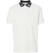 Burberry Ryland Collar Logo Polo White/Black