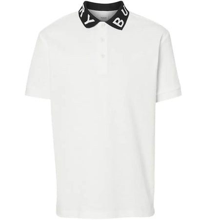 Burberry Ryland Collar Logo Polo White/Black - authentic Burberry product