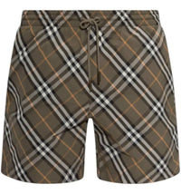 Burberry Seb Chk Nq Short Finch Brown Check