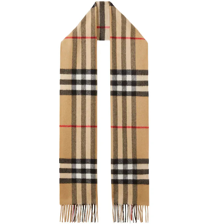 Burberry The Classic Check Cashmere Scarf Archive Beige - vue 360