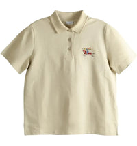 Burberry Women's Priscilla Polo Shirt Limestone Beige