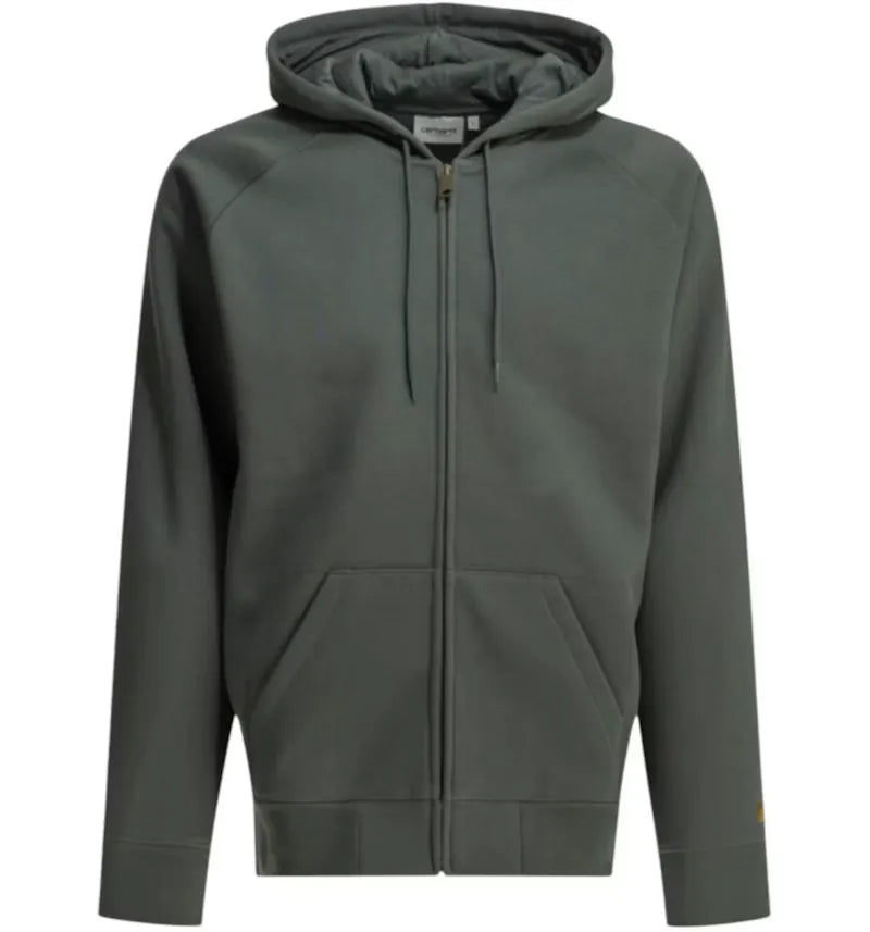 Carhartt Hooded Chase Zip Sweatshirt Blue - vue 360