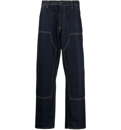 Carhartt WIP Double Knee Pant Rinsed Blue - authentic Carhartt product
